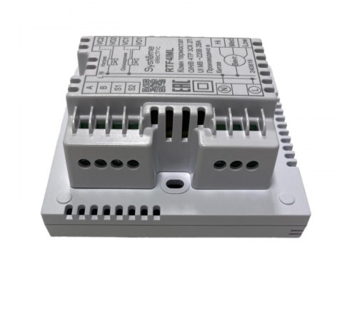 Термостат комнатный цифровой, для 4тр 3ск FCU и 2-поз.клап, 1UI 5DO Modbus ~220В бел BS  RTF4IML  SE
