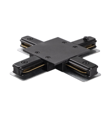 Коннектор для встраиваемого шинопровода чёрный X -образный PTR/R CX-BL  .5031937  Jazzway