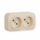 Quteo Слоновая кость Розетка 2-я без заземления  782261  Legrand