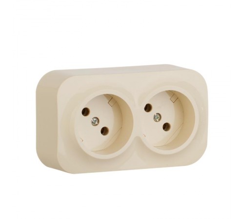 Quteo Слоновая кость Розетка 2-я без заземления  782261  Legrand