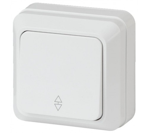 2-103-01 Intro Переключатель, 10А-250В, IP20, ОУ, Quadro, белый  Б0027637  Intro