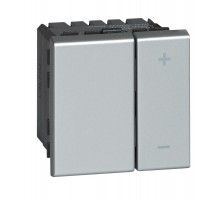 Светорегулятор ECO - Программа Mosaic - 2 модуля - без нейтрали - 2-проводной - 400 Вт - алюминий  079207  Legrand