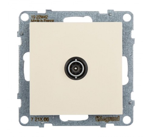 SUNO Розетка ТВ оконечная 10дБ 0-862 МГц. Цвет "Слоновая кость"  721266  Legrand