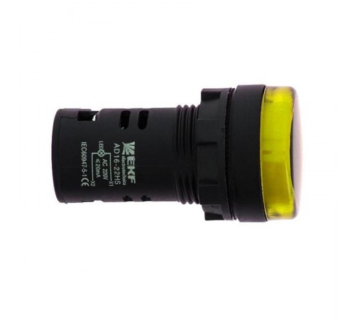 Матрица светодиодная AD16-22HS желтая 12В AC/DC PROxima  ledm-ad16-y-12  EKF