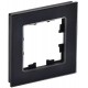 BRITE Рамка 1-ая РУ-1-2-БрЧ стекло черный  BR-M12-G-K02  IEK