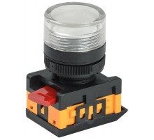 Лампа AL-22TE сигнальная d22мм прозрач. неон/240В цилиндр   BLS30-ALTE-K08  GENERICA