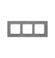 Рамка на 3 поста серого матового цвета S82 Concept  8200637-092  Simon