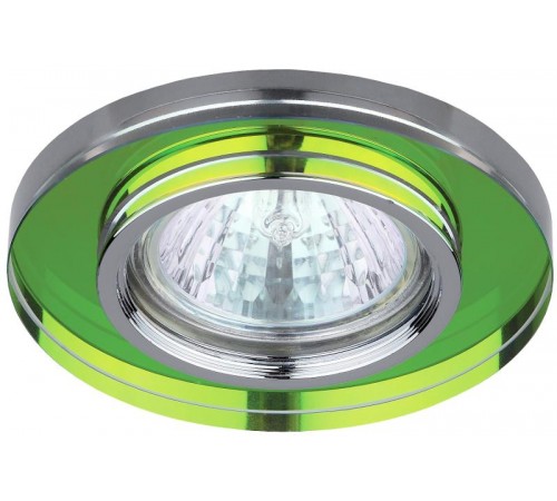 Светильник точечный встраиваемый под лампу DK7 50Вт MR16 хром/мультиколор  C0043737  ЭРА