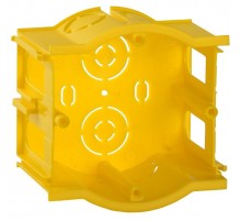 Коробка установочная СЗ d68x45мм для тв. стен (сборн, прох.) о/у IEK  UKT10-068-045-000-K0-N-UO  GENERICA