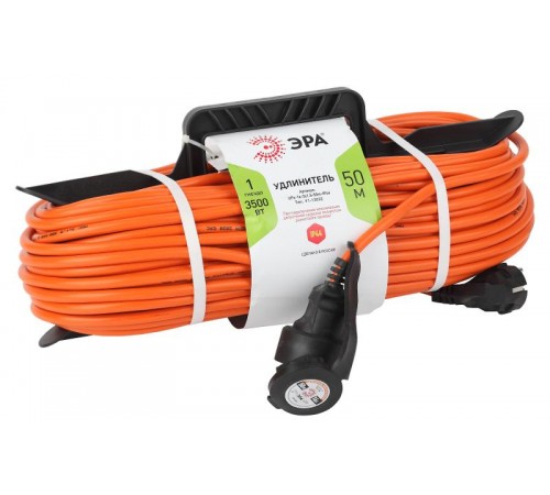 Удлинитель силовой ЭРА UPx-1-3x1.5-50m-IP44 в бухте с/з 1 гн 50м ПВС 3х1.5  Б0046814  ЭРА