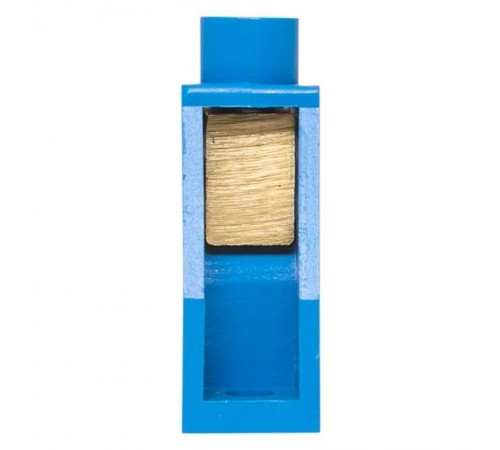 Шина "0" N (8х12мм) 10 отверстий латунь синий нейлоновый корпус комбинированный розничный стикер EKF PROxima  sn0-125-10-dn-r  EKF