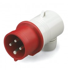 Вилка кабельная угловая IP44 16A 3P+E 400В  DIS2211636  DKC