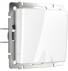 Розетка влагозащ. с зазем. с защит. крышкой и шторками (белая) Werkel W1171201  a051120  Werkel