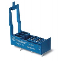 Розетка для монтажа на плате для реле 46.61; в комплекте пластиковая клипса  9711  Finder