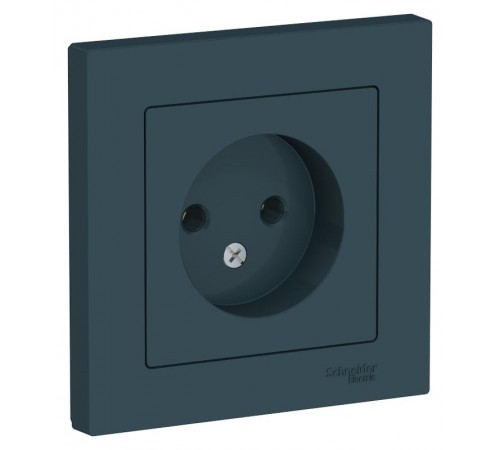 AtlasDesign Изумруд Розетка без заземления, 16А, (в сборе с рамкой)  ATN000840  SE