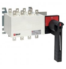Рубильник-переключатель 100A 4P c рукояткой управления для прямой установки PowerSwitch  pscs-100-4  EKF
