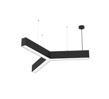 Светодиодный светильник X-line Y-образный 30 Вт 3000 К 790x912x100 мм черный муар и торцевыми крышками (4 шт.)  V1-R0-9Y823-02OP0-4003030  VARTON