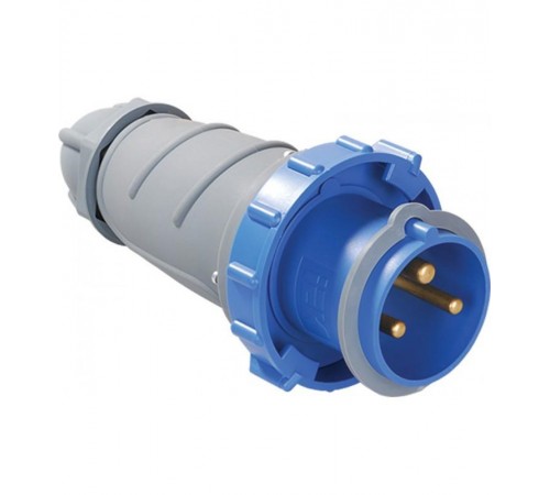 Вилка переносная ССИ-033 63А-6ч/200-250В 2Р+РЕ IP67 MAGNUM  PSN01-063-3  IEK