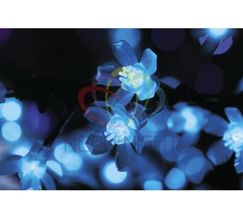 Светодиодное дерево "Сакура", высота 1,5м, диаметр кроны 1,8м, синие светодиоды, IP 54, понижающий трансформатор в комплекте,  531-103  NEON-NIGHT