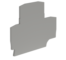 Крышка для двухуровневой клеммы на 4 кв.мм  ZEFD401GR  DKC