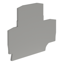 Крышка для двухуровневой клеммы на 4 кв.мм  ZEFD401GR  DKC