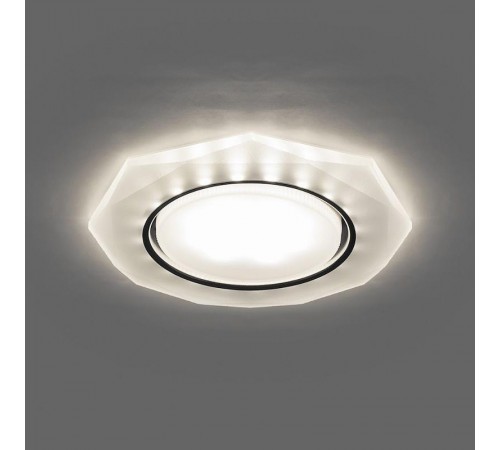 Светильник потолочный встраиваемый под лампу GX53 CD5021 20LED*2835 SMD 4000K, 15W GX53, без лампы, белый матовый многоугольник  32660  FERON