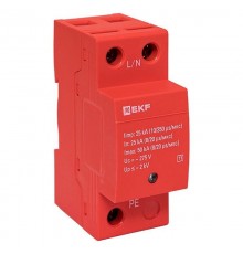Устройство защиты от импульсных перенапряжений Класс 1 Iimp 25kA (10/350s) 1P  spd-t1-1p  EKF