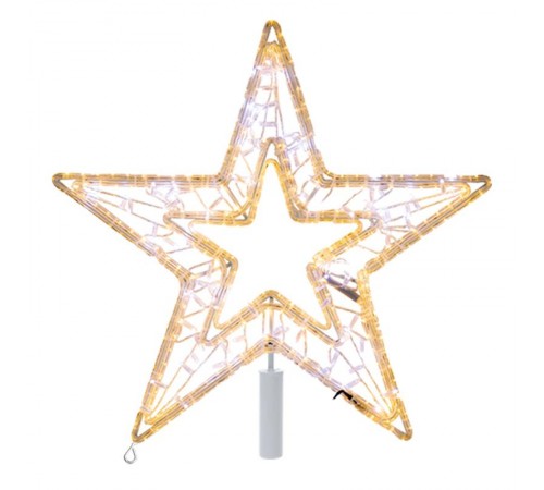 Светодиодная фигура Звезда 80 см, 80 светодиодов, с трубой и подвесом, цвет свечения теплый белый/белый  514-273  NEON-NIGHT