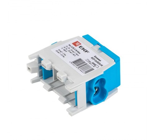 Клемма распределительная КСР с двойным винтом 2x25/2x16 синяя PROxima  ksr-2.25-2.16-blue  EKF