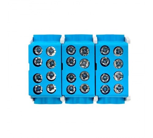 Клемма распределительная КСР с двойным винтом 2x25/2x16 синяя PROxima  ksr-2.25-2.16-blue  EKF