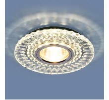 Светильник точечный встраиваемый 2197 MR16 CL/SL прозрачный/серебро  a037232  Elektrostandard