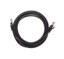 Патч-корд U/UTP, CAT 5e, RJ45-RJ45, 26AWG, LSZH, черный, 3м REXANT  02-0102-3  REXANT