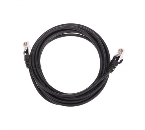 Патч-корд U/UTP, CAT 5e, RJ45-RJ45, 26AWG, LSZH, черный, 3м REXANT  02-0102-3  REXANT