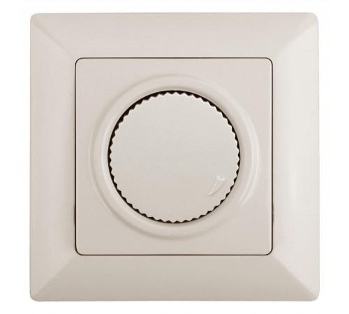 Светорегулятор Intro Solo 4-401-02 поворотный, 600Вт 230В, IP20, СУ, слоновая кость  Б0053706  Intro