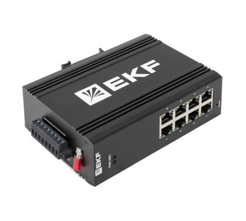 Промышленный управляемый коммутатор уровня L2 ML2-8GT, 8 портов 10/100/1000Base-T(X) RJ45, монтаж на динрейку TSX TSX-ML2-8GTEKF