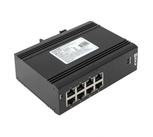 Промышленный управляемый коммутатор уровня L2 ML2-8GT, 8 портов 10/100/1000Base-T(X) RJ45, монтаж на динрейку TSX TSX-ML2-8GTEKF