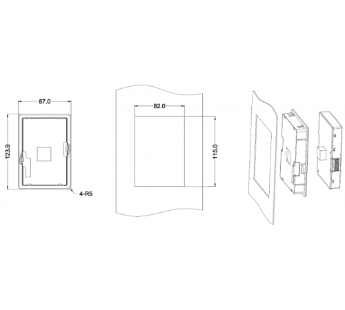 Комплект для выносного монтажа панели STV900  SEOP-1102  Systeme Electric