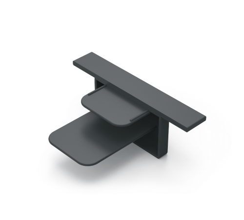 Заглушка для встраиваемого трекового осветительного шинопровода черный  TR143  Gauss