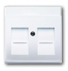 Накладкадля розеток с супп. 1810, 1812, 1814, 1816 и 1818, с полем для надписи, 1816, 1818, серия solo/futu  1710-0-3990   2CKA001710A3990  ABB