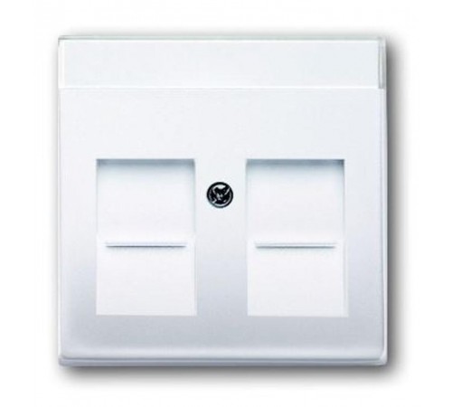 Накладкадля розеток с супп. 1810, 1812, 1814, 1816 и 1818, с полем для надписи, 1816, 1818, серия solo/futu  1710-0-3990   2CKA001710A3990  ABB