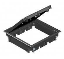 Лючок GES9 U (универсальный) 12xModul45 (полиамид,черный) (GES9 10U 9011)  7405072  OBO Bettermann