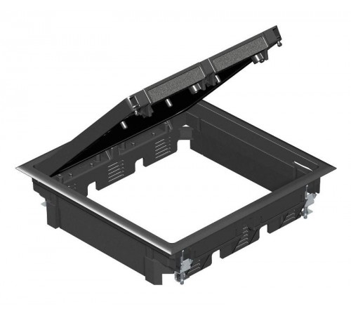 Лючок GES9 U (универсальный) 12xModul45 (полиамид,черный) (GES9 10U 9011)  7405072  OBO Bettermann