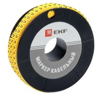 Маркер-кабельный 6,0кв.мм "0" (500шт.) (ЕС-3) EKF PROxima  plc-KM-6-0  EKF