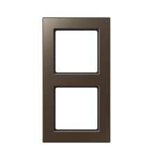 Рамка для вертикальной и горизонтальной установки, 2 поста; дюропласт; мокко; A CREATION  AC582MO  Jung