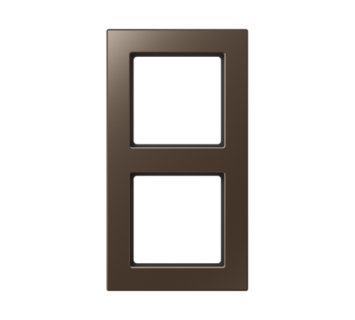 Рамка для вертикальной и горизонтальной установки, 2 поста; дюропласт; мокко; A CREATION  AC582MO  Jung