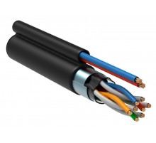 Каб. F/UTP 5E 4х2х24AWG LDPE каб. пит. 2x0,75, 305м чер.  LC3-C5E04-379  ITK