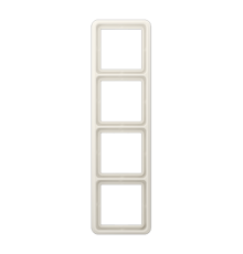 Рамка для вертикальной и горизонтальной установки, 4 поста; дюропласт; слоновая кость; CD500  CD584W  Jung