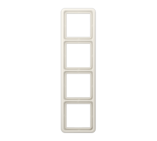 Рамка для вертикальной и горизонтальной установки, 4 поста; дюропласт; слоновая кость; CD500  CD584W  Jung