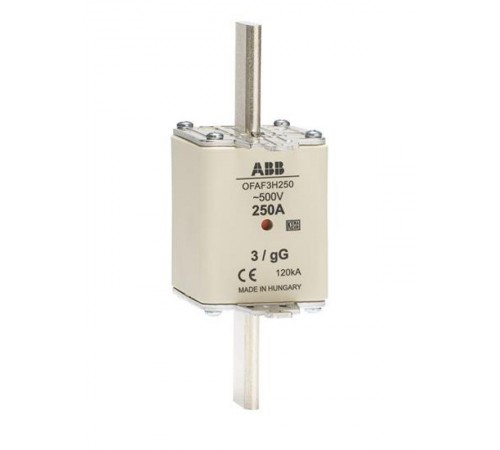 Предохранитель OFAF3H800 800A тип gG размер3, до 500В  1SCA022627R7240  ABB