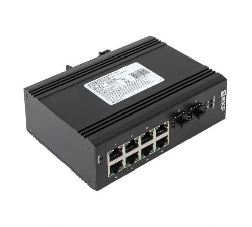 Промышленный управляемый коммутатор уровня L2 TSX-ML2-2GX/SFP-8GT, 2 порта 1000Base-X SFP, 8 портов 10/100/1000Base-T(X) RJ45, монтаж на динрейку TSX 